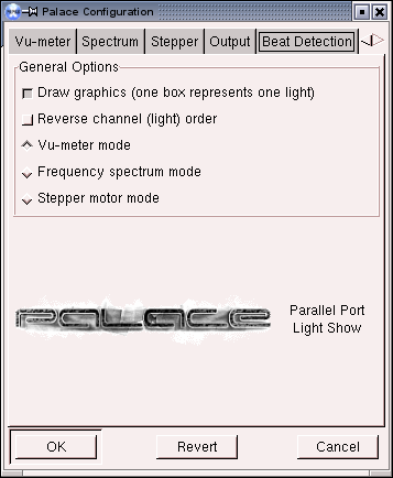 Configuration dialog